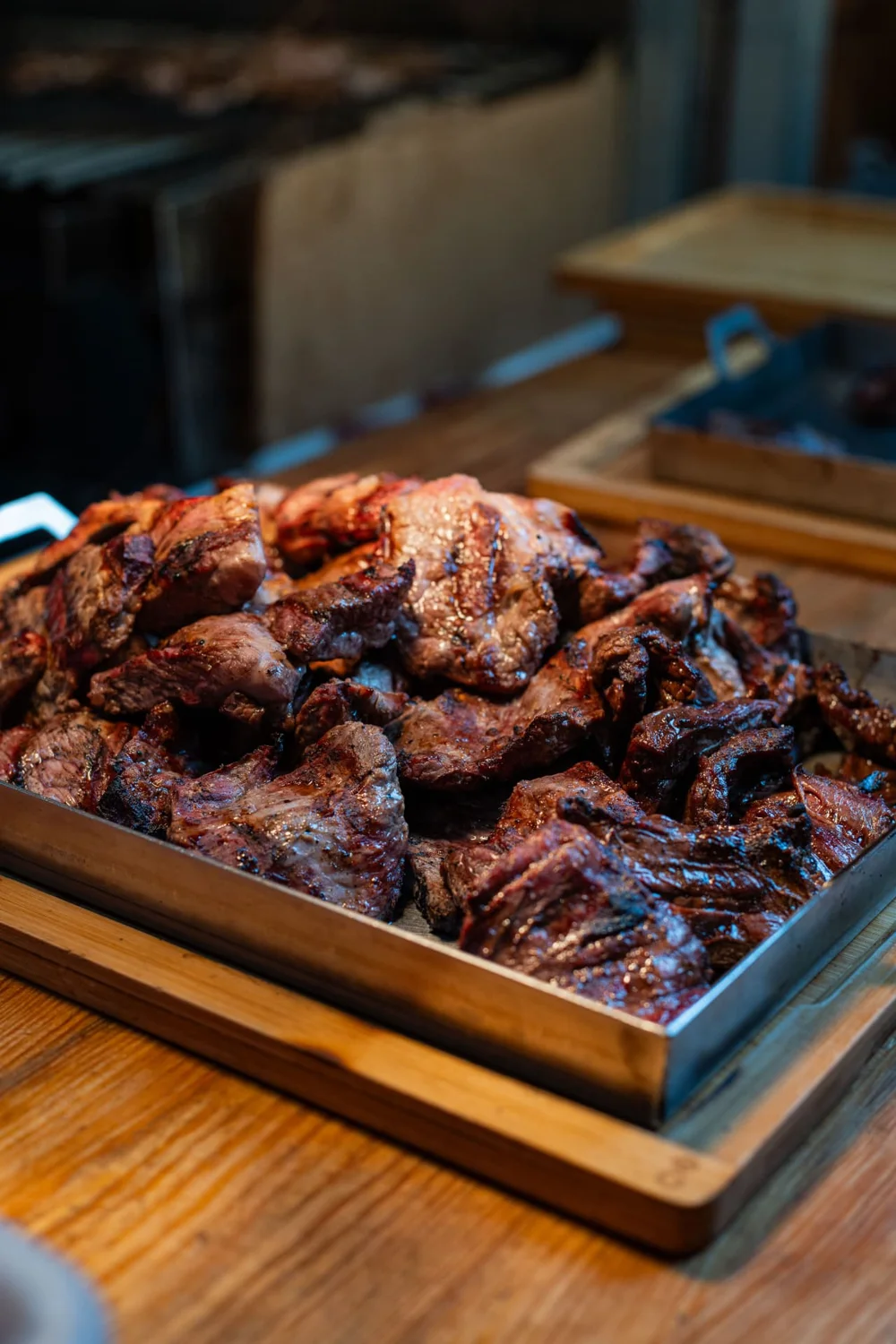 Cortes de carne argentina a la parrilla